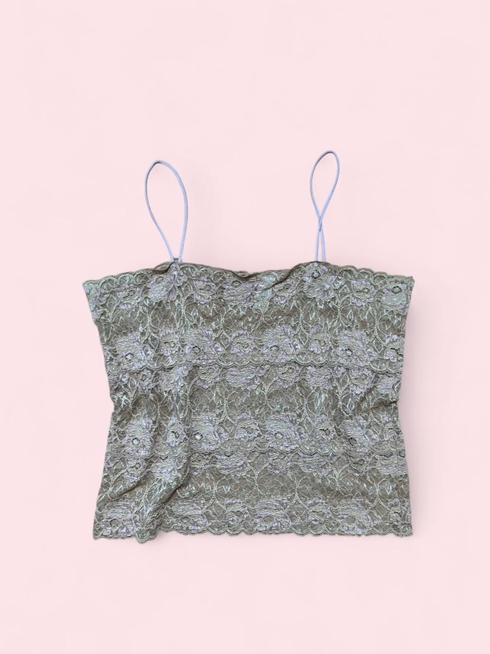 Secret Treasures Pink and Gold Lace Camisole Tank